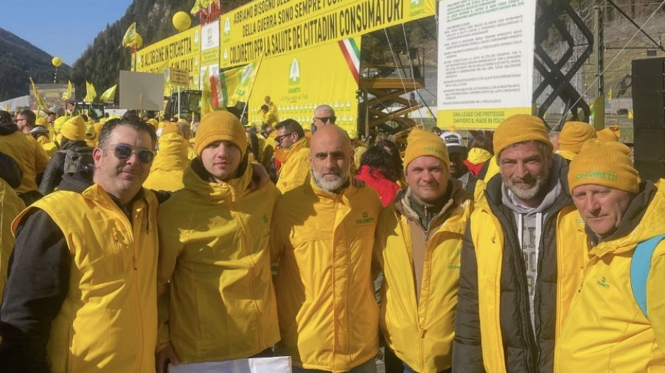 Anche delegazione di Coldiretti Novara-Vco al Brennero per cambiare codice doganale